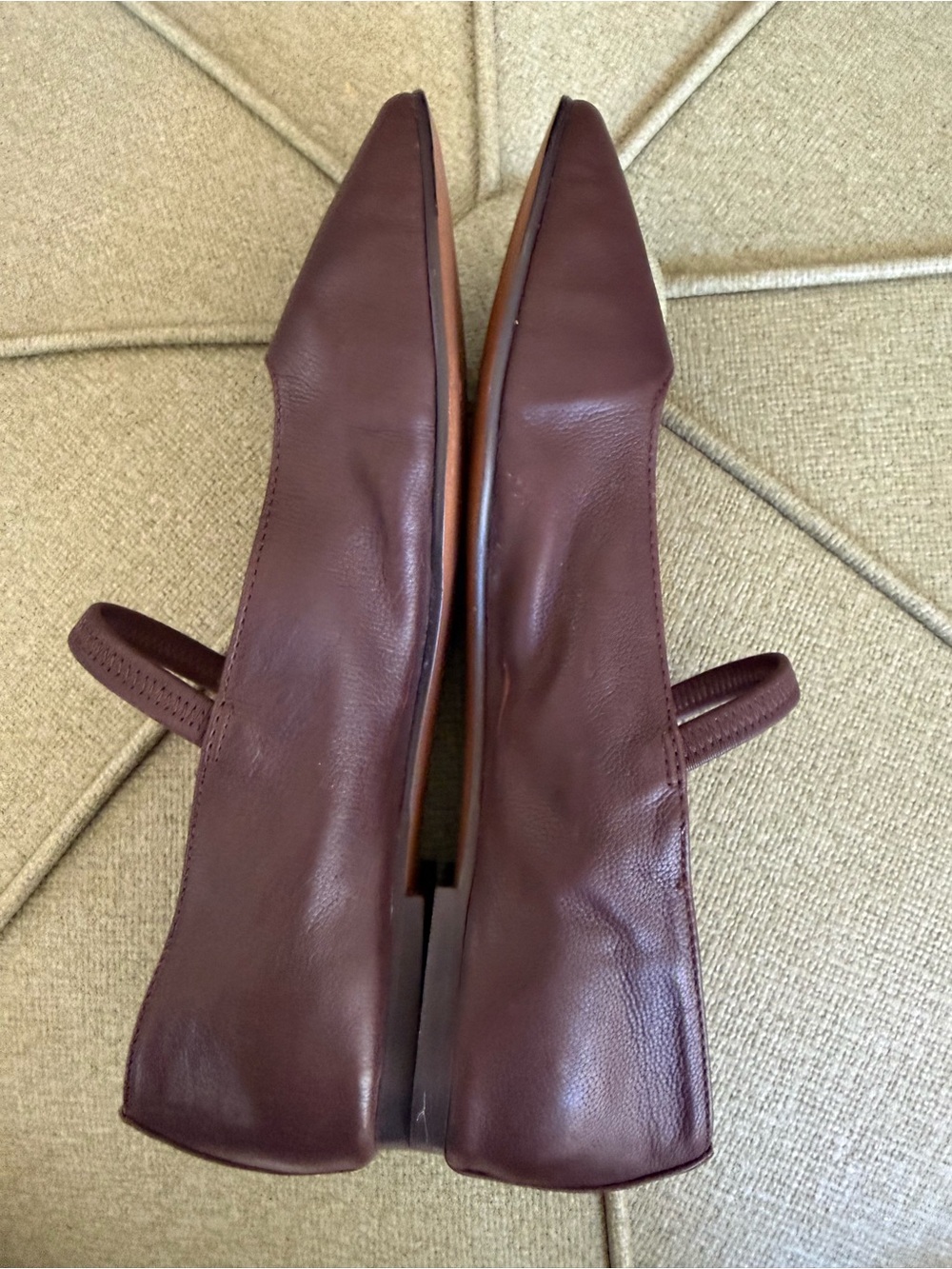 Madewell Greta Mary Jane Ballet Flats SoSoft Leather 7.5 Coffee Bean Brown - Picture 5 of 10